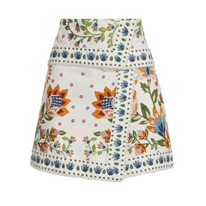 NWT FARM Rio Summer Garden Miniskirt XL - Gorgeous!